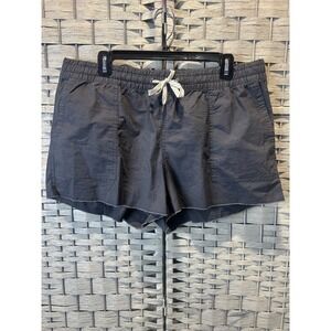 Vuori Women's Performance Shorts Charcoal Gray Drawstring Elastic Waist Size XL